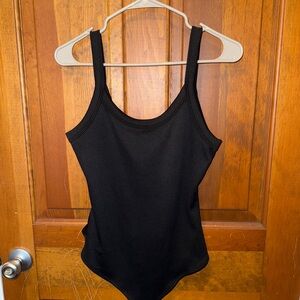 Black Sleeveless Bodysuit